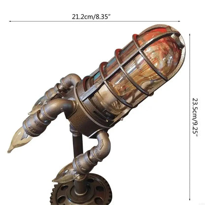Retro Steampunk Rocket Light