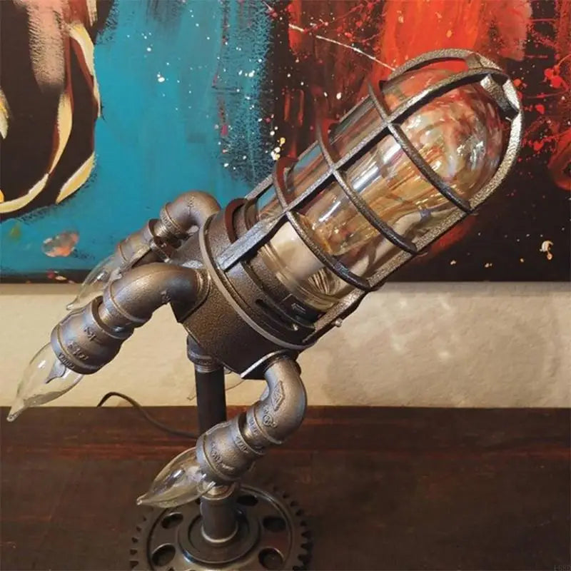 Retro Steampunk Rocket Light