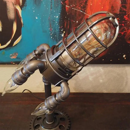Retro Steampunk Rocket Light