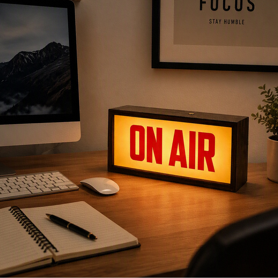LED Recording Studio Sign Lamp